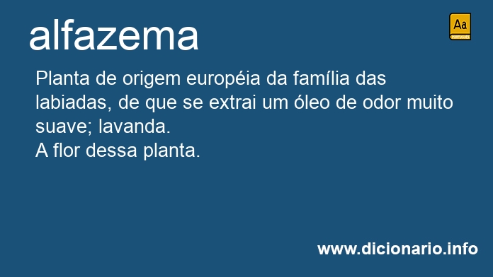 Significado de alfazema