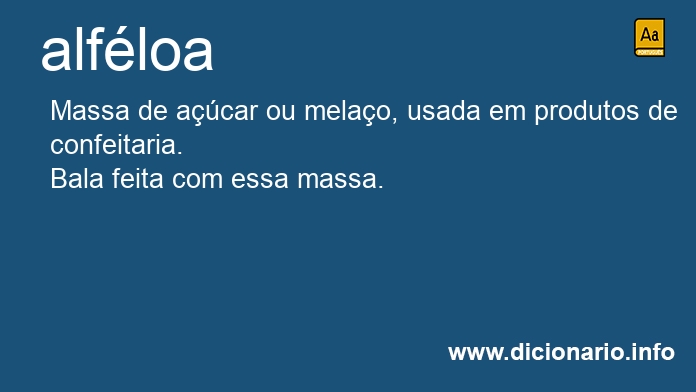 Significado de alfloa