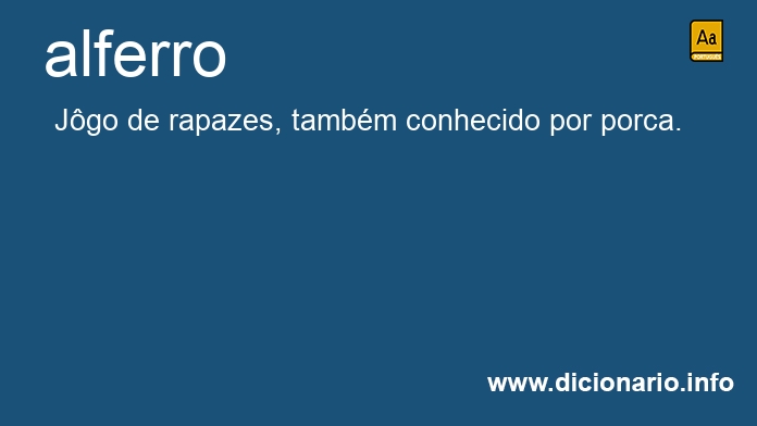 Significado de alferro
