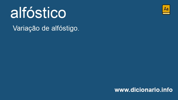 Significado de alfstico