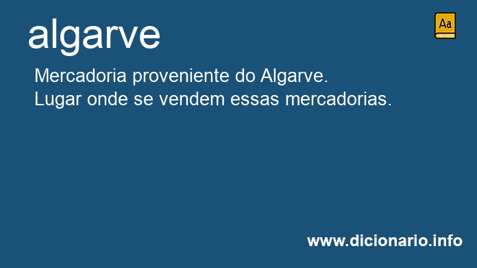 Significado de algarves