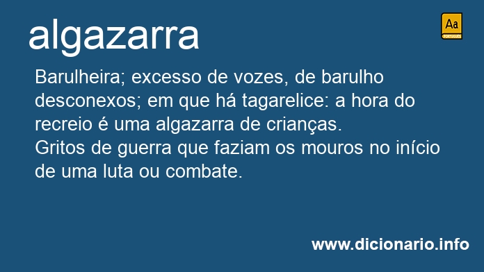 Significado de algazarra