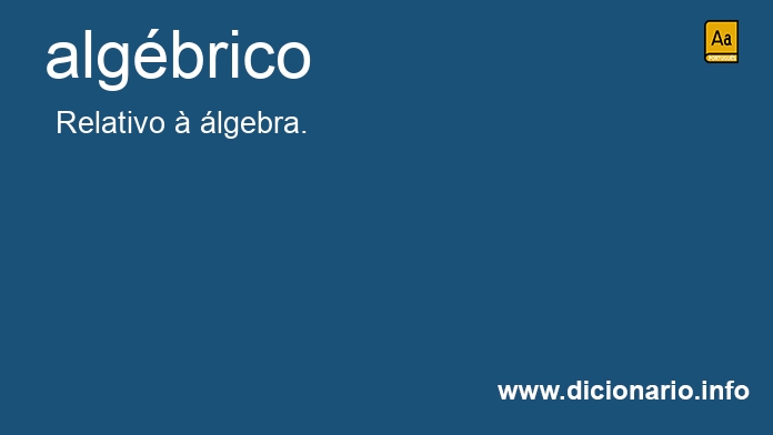 Significado de algbrica