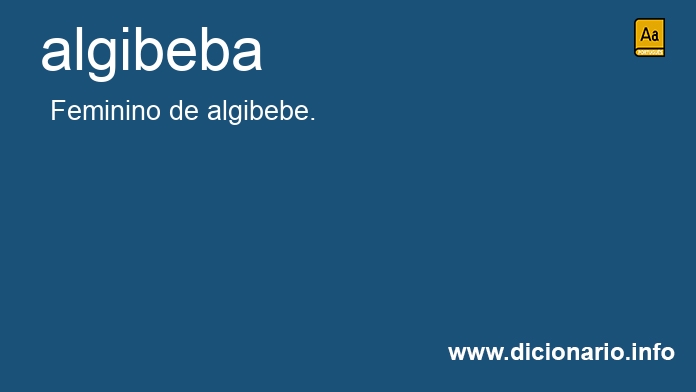 Significado de algibeba