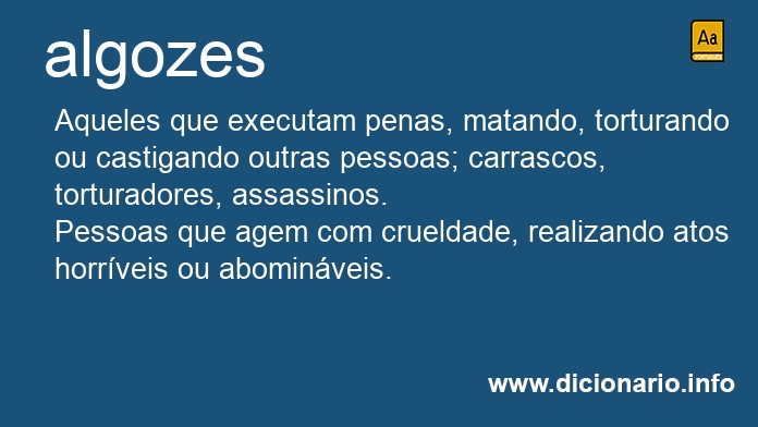 Significado de algozes