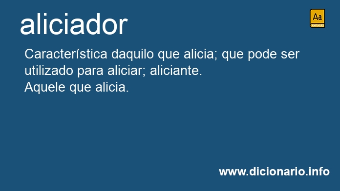 Significado de aliciador