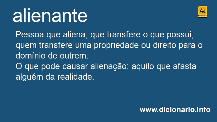 Significado de alienante