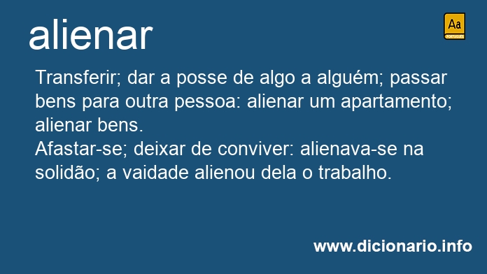 Significado de alienarei