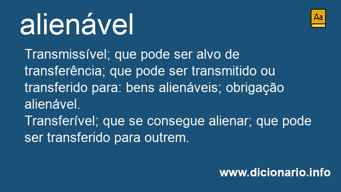 Significado de alienvel