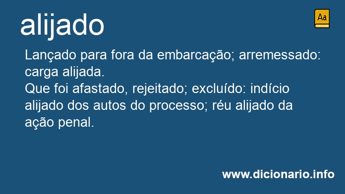 Significado de alijados