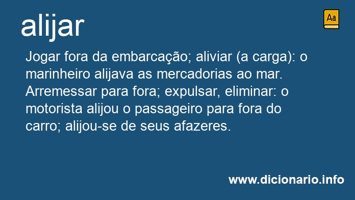 Significado de alijaro