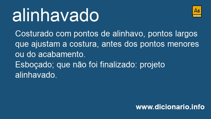 Significado de alinhavado