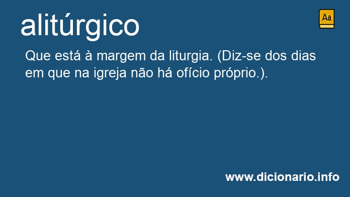 Significado de alitrgico