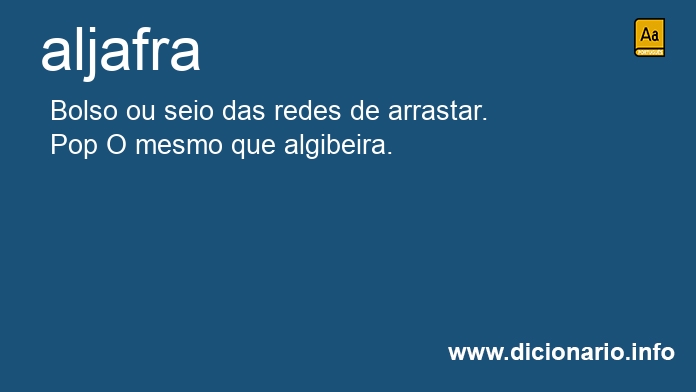 Significado de aljafra