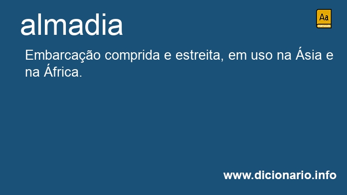 Significado de almadias