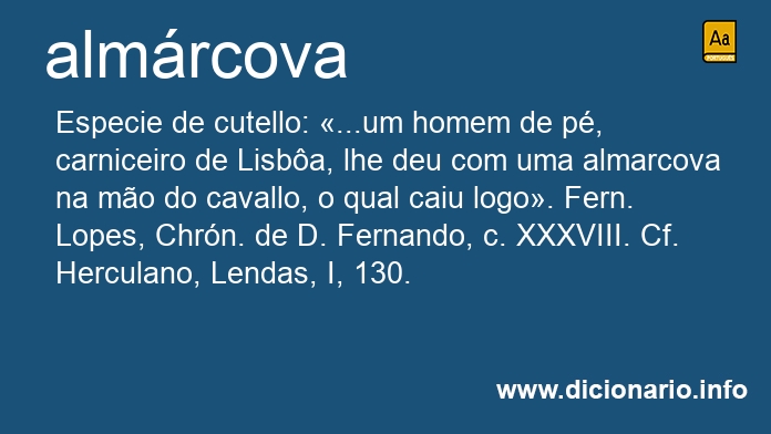 Significado de almrcova