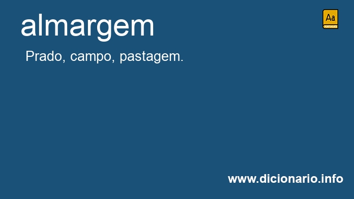 Significado de almargem