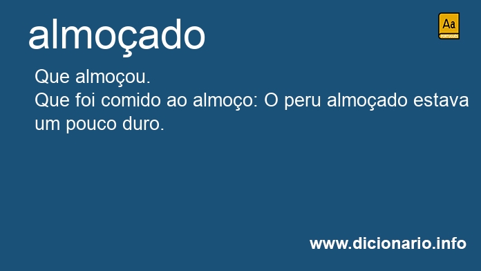 Significado de almoada