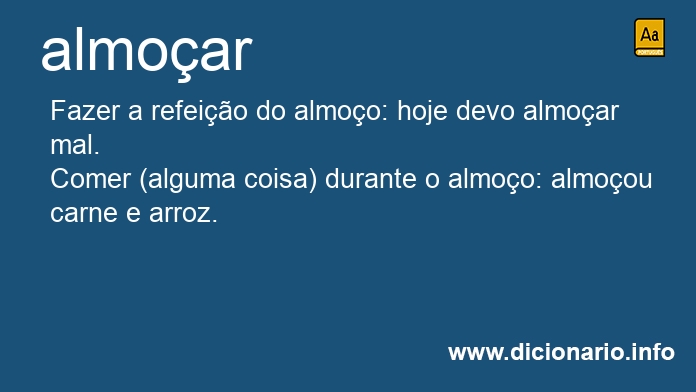 Significado de almoarei