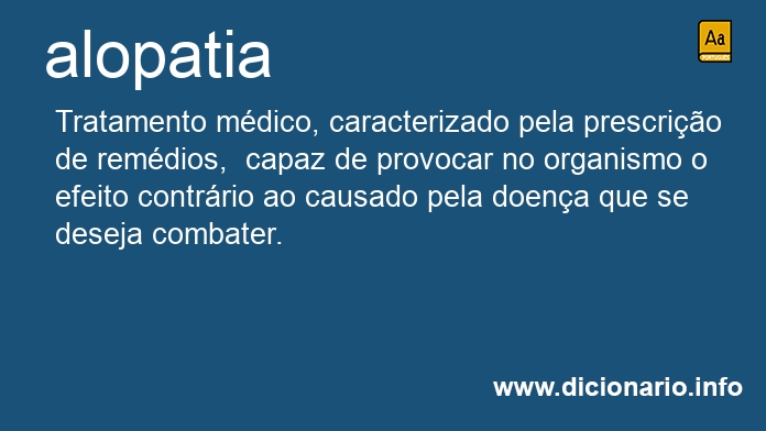 Significado de alopatia