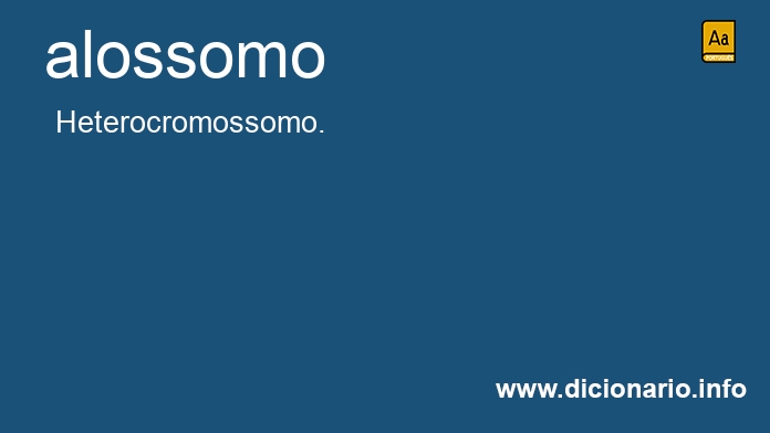 Significado de alossomo