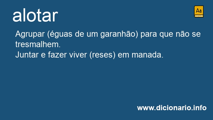 Significado de alotasse