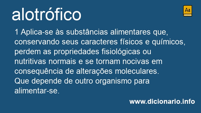 Significado de alotrfico