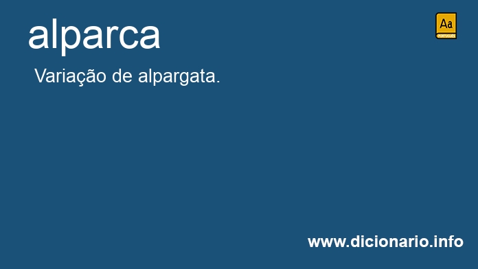 Significado de alparca