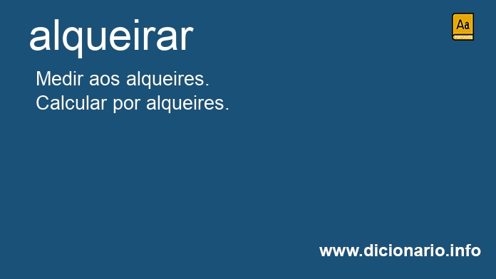 Significado de alqueira