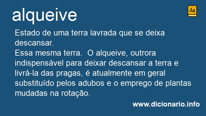 Significado de alqueive