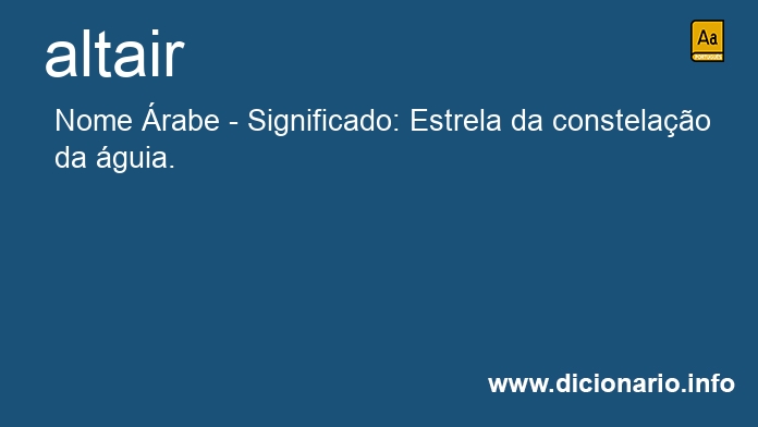 Significado de altair
