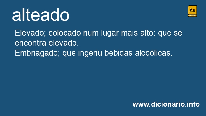 Significado de alteado