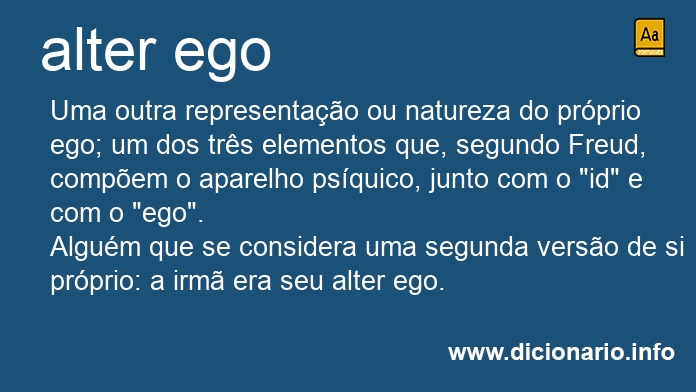 Significado de alter ego