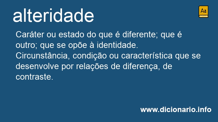 Significado de alteridade