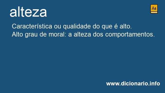 Significado de alteza