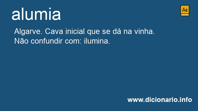 Significado de alumia