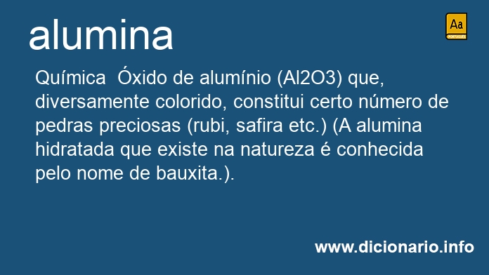 Significado de alumina