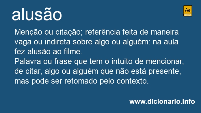 Significado de aluses