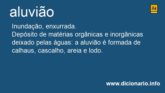 Significado de aluvies