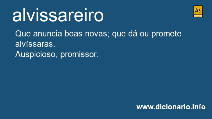Significado de alvissareira