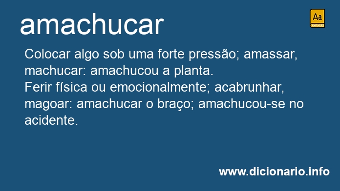 Significado de amachucamos