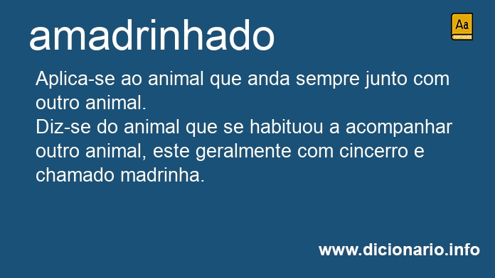 Significado de amadrinhado