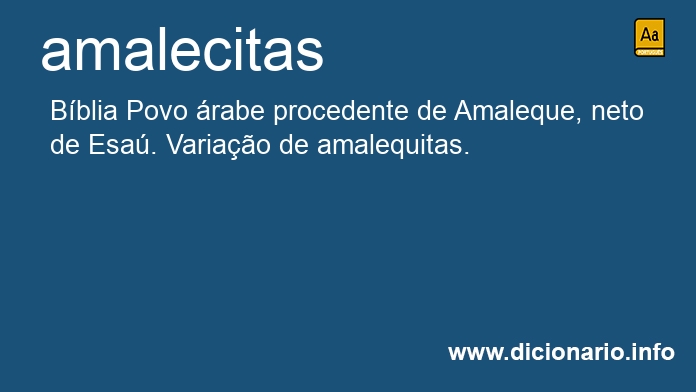 Significado de amalecitas