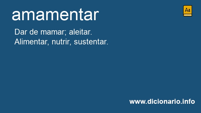 Significado de amamentar