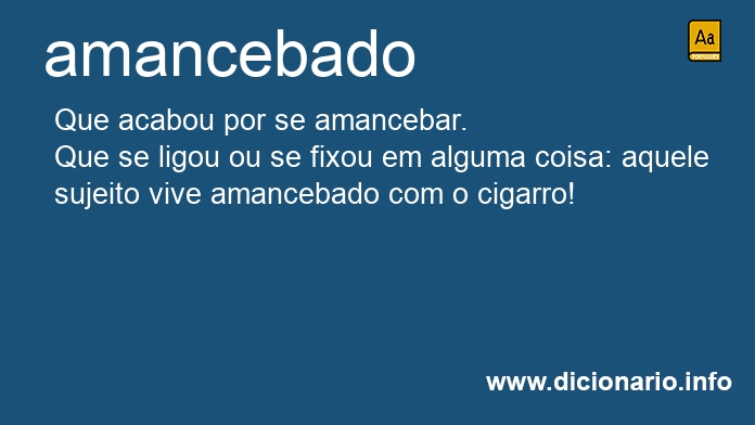 Significado de amancebados