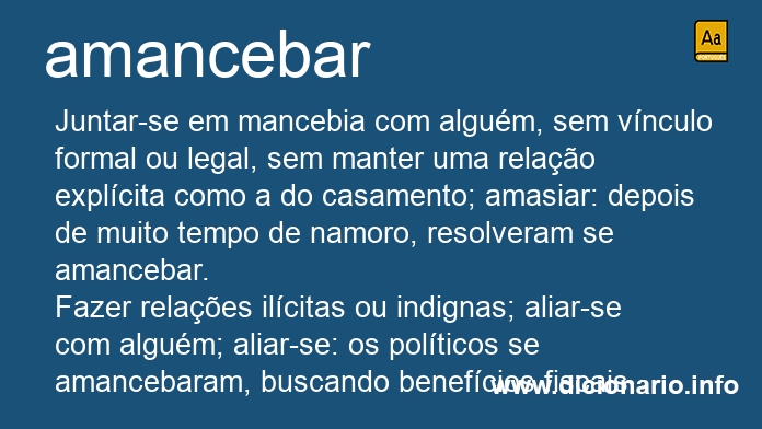 Significado de amancebei