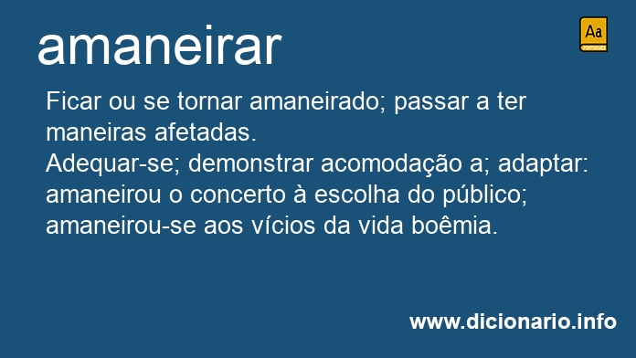 Significado de amaneire