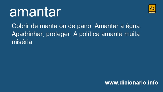 Significado de amantarei