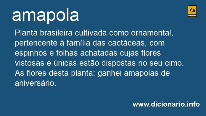 Significado de amapola
