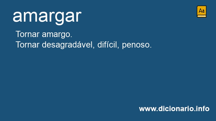 Significado de amargarei